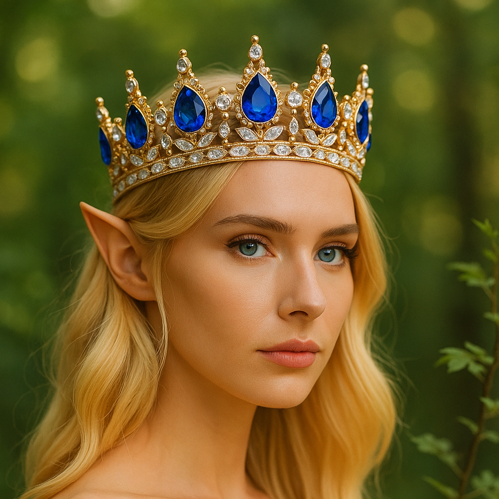 Crystal Fantasy Crown | 14K Gold Plated