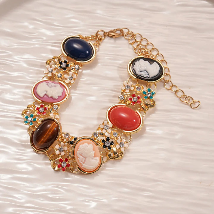 Ensemble de bijoux style baroque | Collier, bracelet et boucles d'oreilles, luxe et élégant