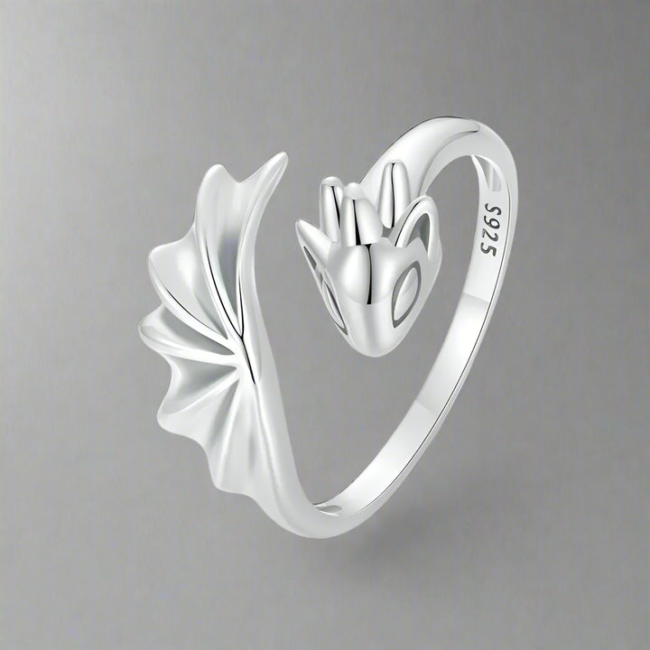 Bague Sans Dents Minimaliste | Argent Sterling, Bague Fantaisie Réglable