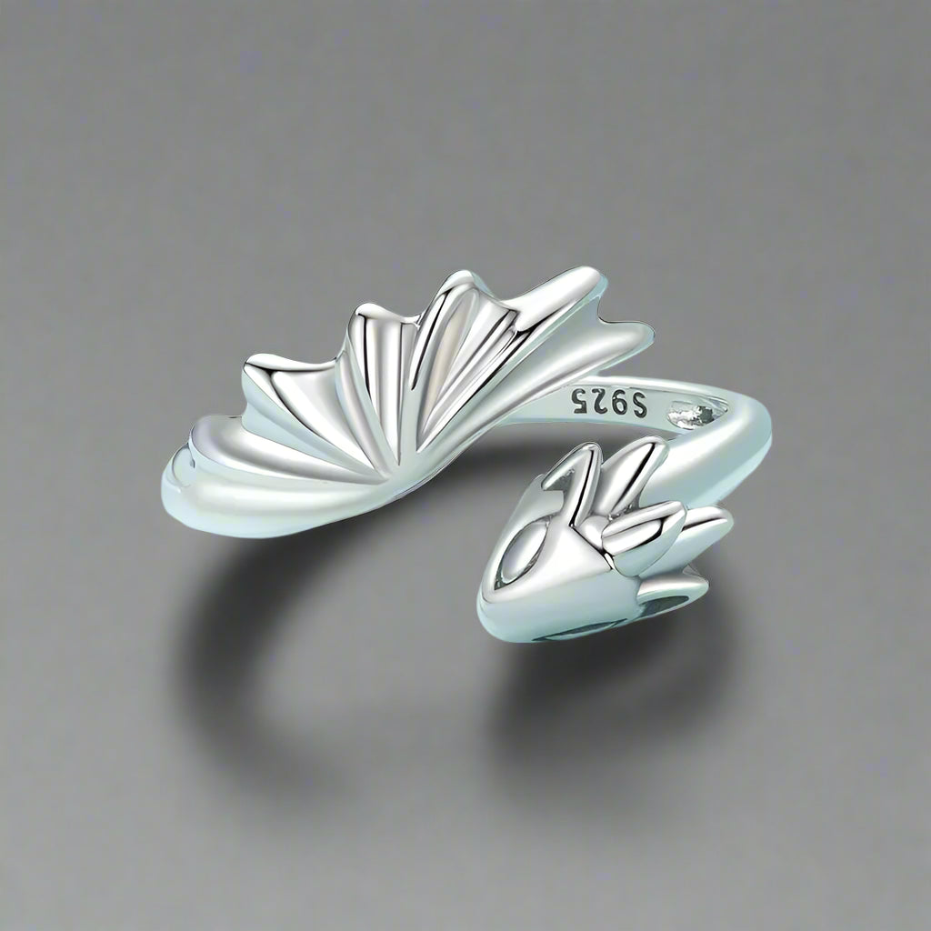 Bague Sans Dents Minimaliste | Argent Sterling, Bague Fantaisie Réglable