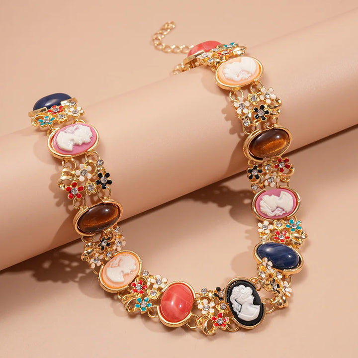 Ensemble de bijoux style baroque | Collier, bracelet et boucles d'oreilles, luxe et élégant