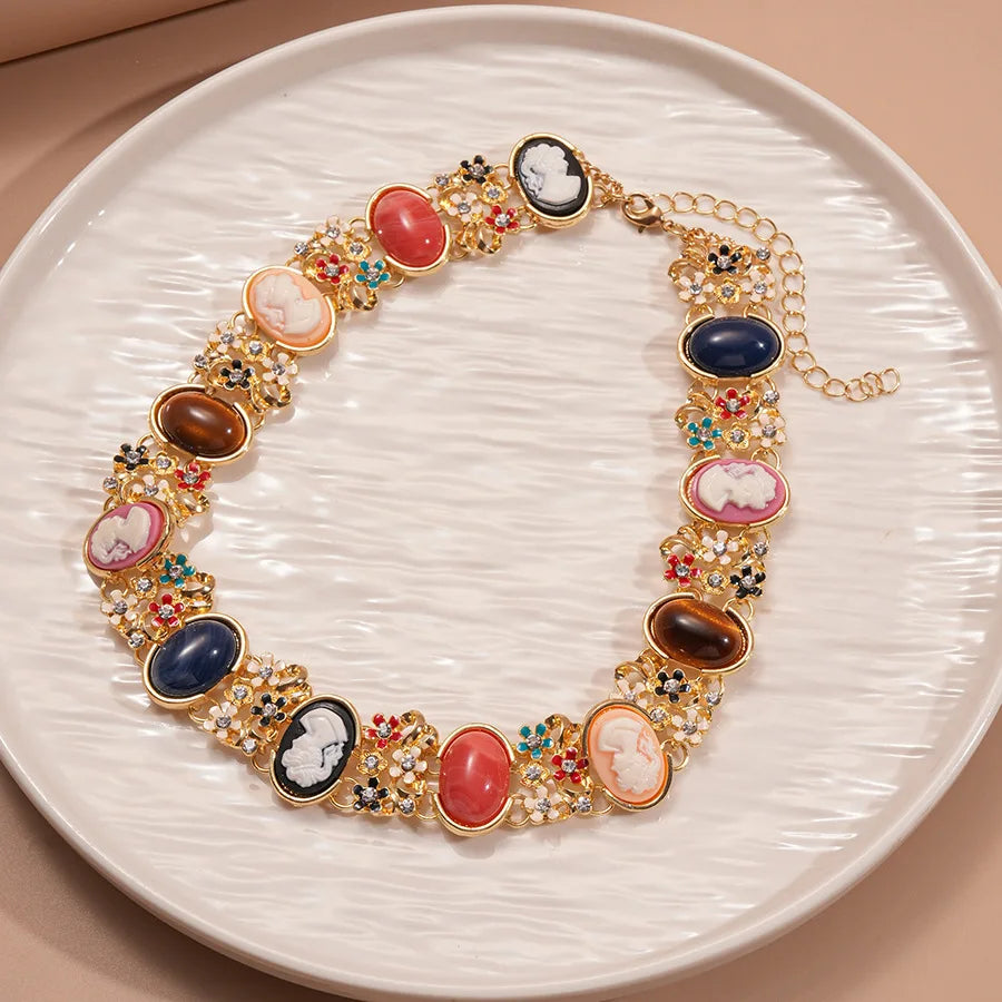 Ensemble de bijoux style baroque | Collier, bracelet et boucles d'oreilles, luxe et élégant