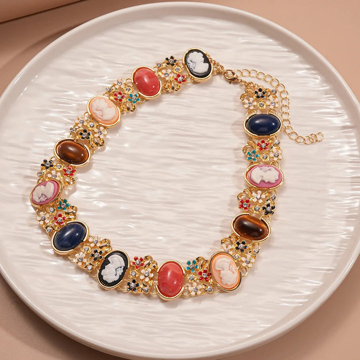 Ensemble de bijoux style baroque | Collier, bracelet et boucles d'oreilles, luxe et élégant