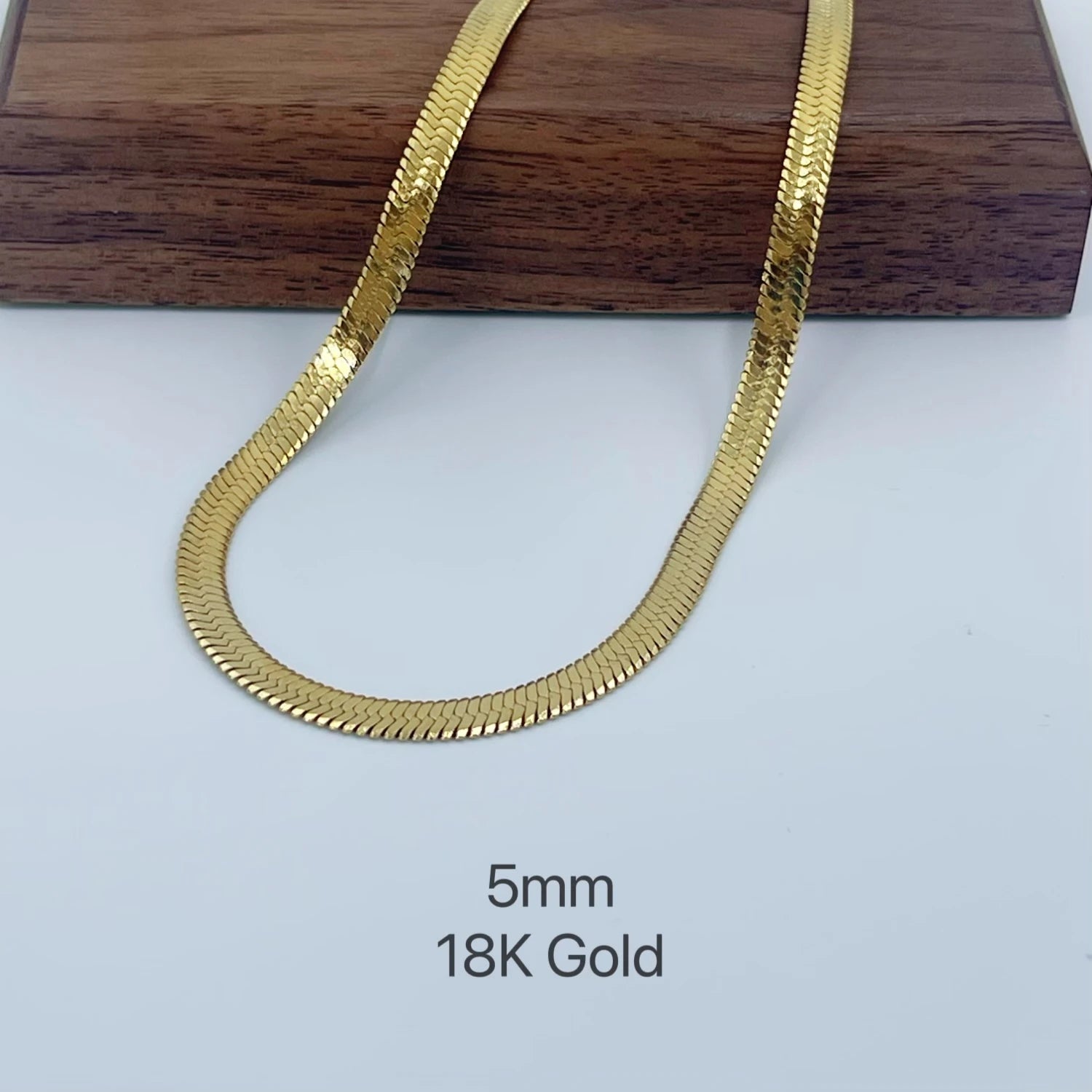 Minimalist Unisex Snake Chain Necklace | 18k Plated Gold & 925 Sterling Silver