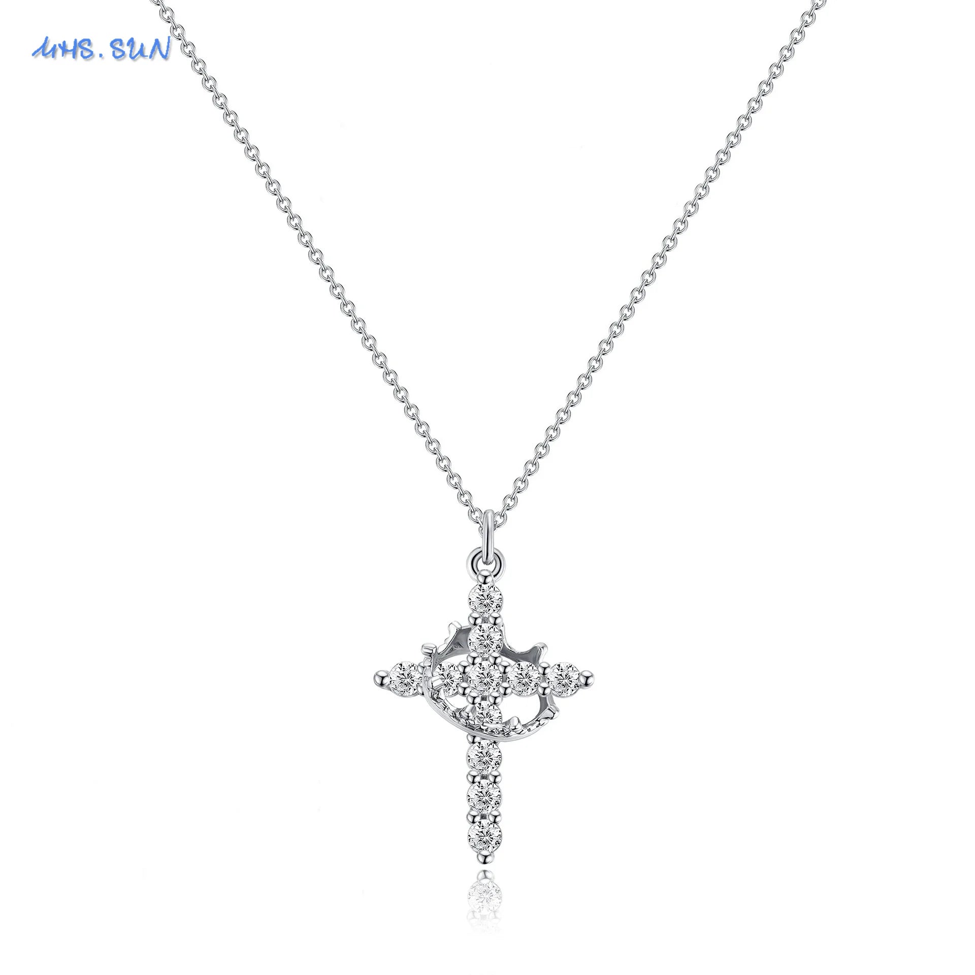 Collier Croix et Couronne | Or 14K Plaqué, Bijou Symbolique et de Luxe