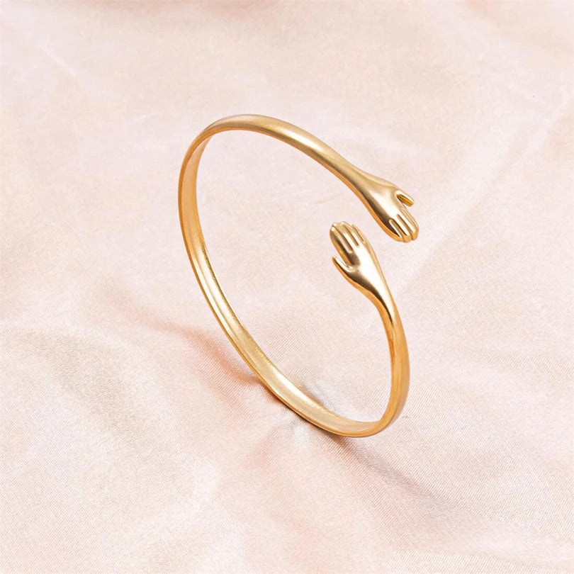 Bracelet câlin | Or plaqué 14K réglable