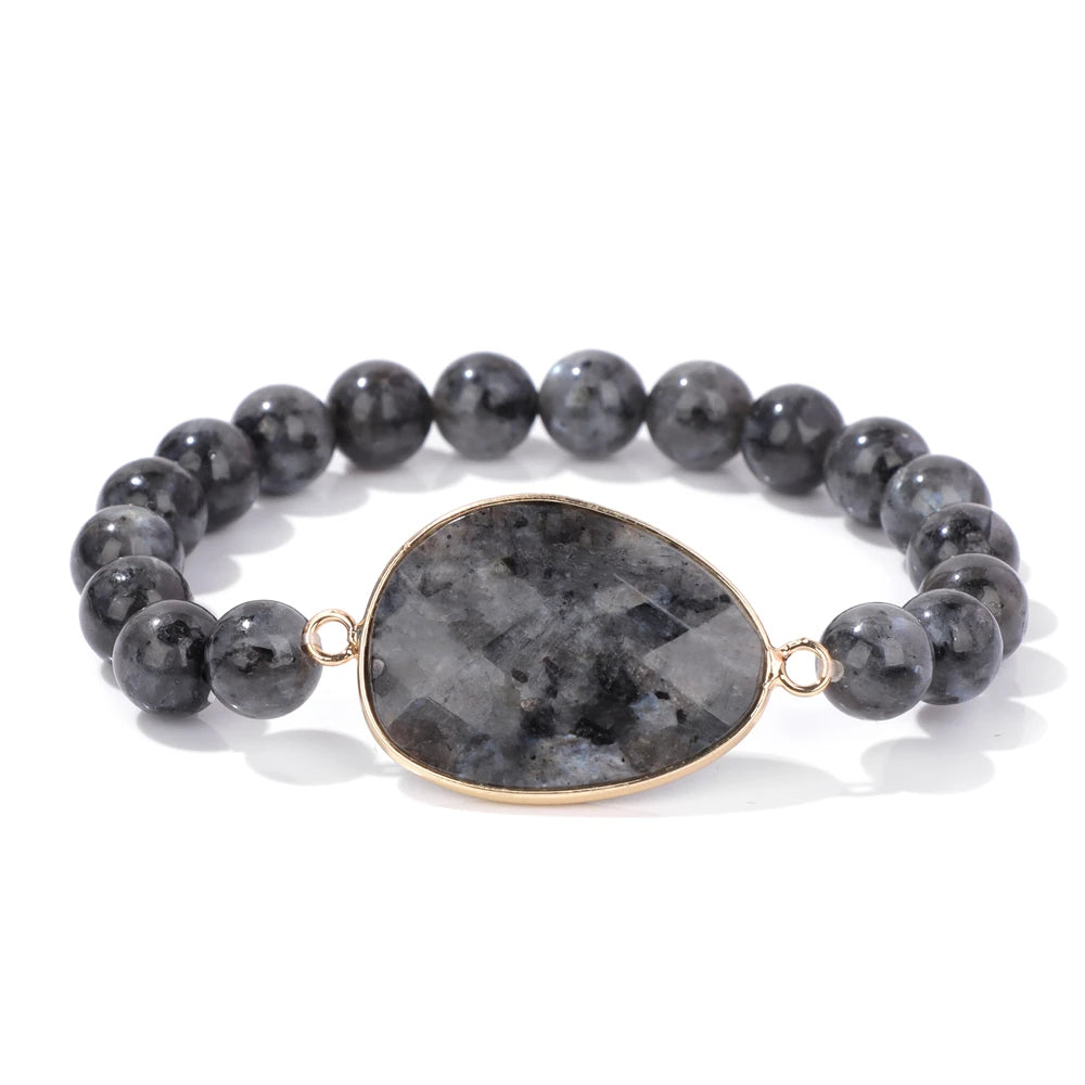 Onregelmatige Natuursteen Bedelarmband | Handgemaakte Armband met Helende Edelstenen