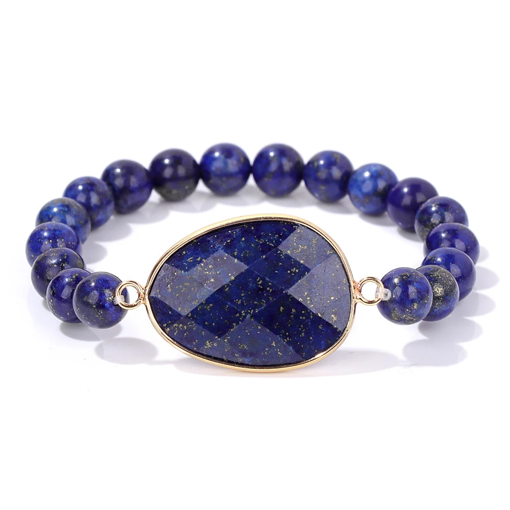 Onregelmatige Natuursteen Bedelarmband | Handgemaakte Armband met Helende Edelstenen