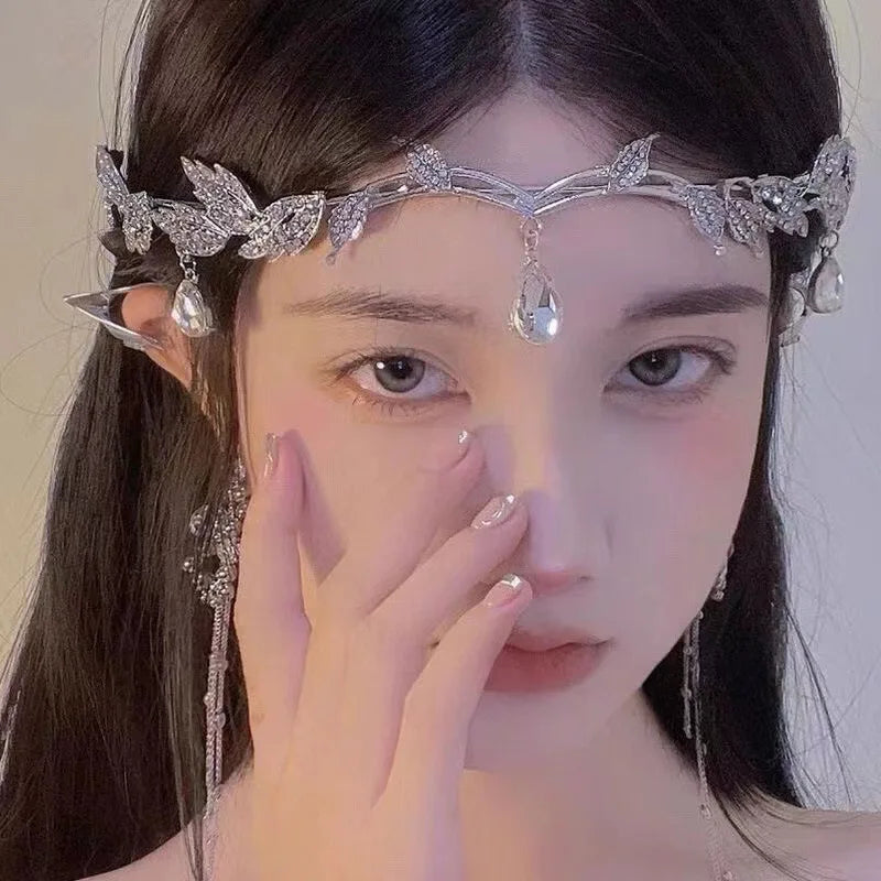 Moonlight Elven Tiara | 925 Zilveren Fantasy Kroon