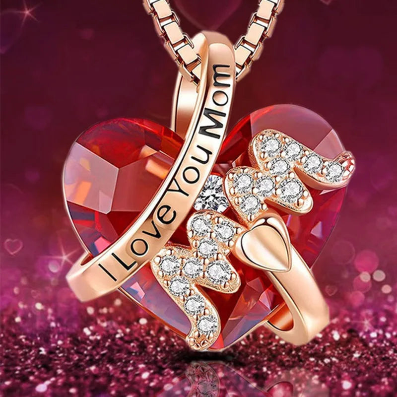 Crystal Mother's Day Necklace | 925 Sterling Silver – Stralend Cadeau voor Mama
