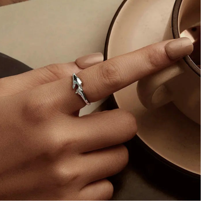 Prends Ma Main Bague | Mère & Fille, Argent Sterling, Bijou Symbolique