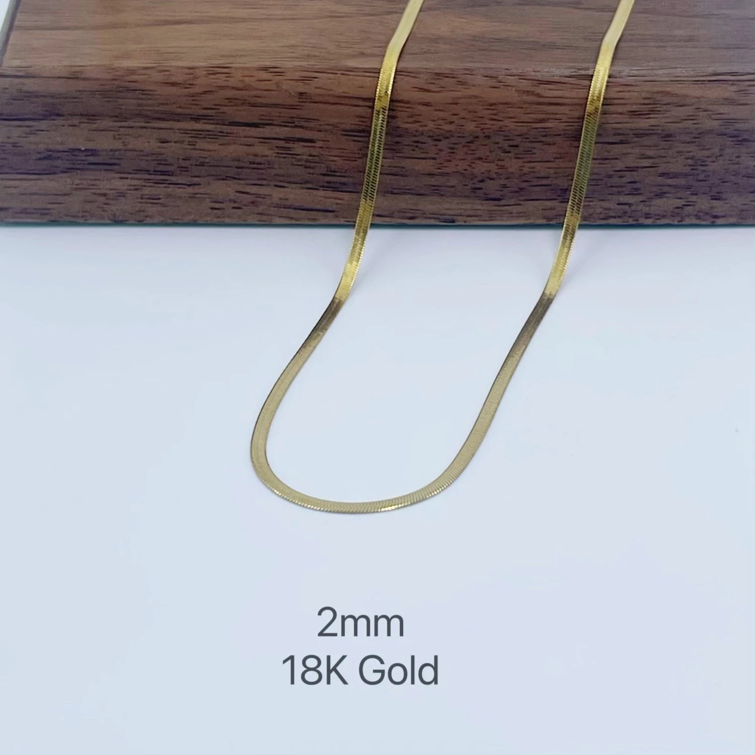 Minimalist Unisex Snake Chain Necklace | 18k Plated Gold & 925 Sterling Silver