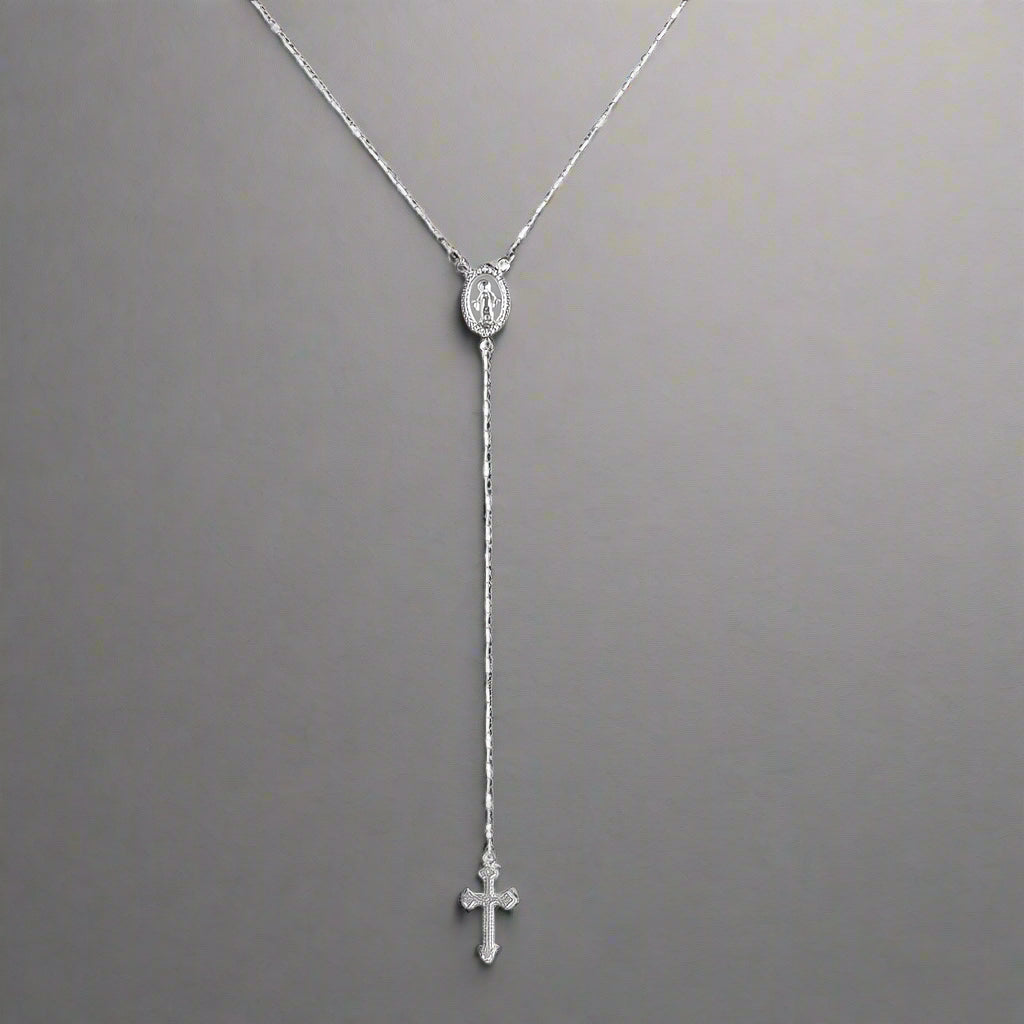 Collier chapelet | Collier de foi, or plaqué 14 carats, bijou religieux