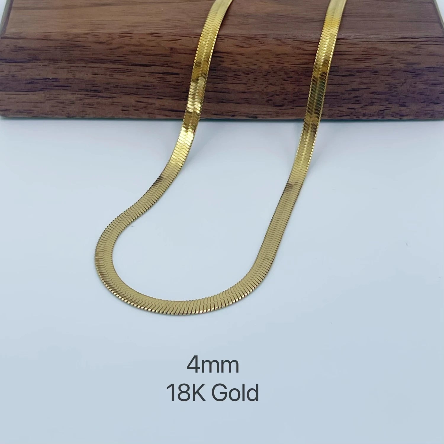Minimalist Unisex Snake Chain Necklace | 18k Plated Gold & 925 Sterling Silver