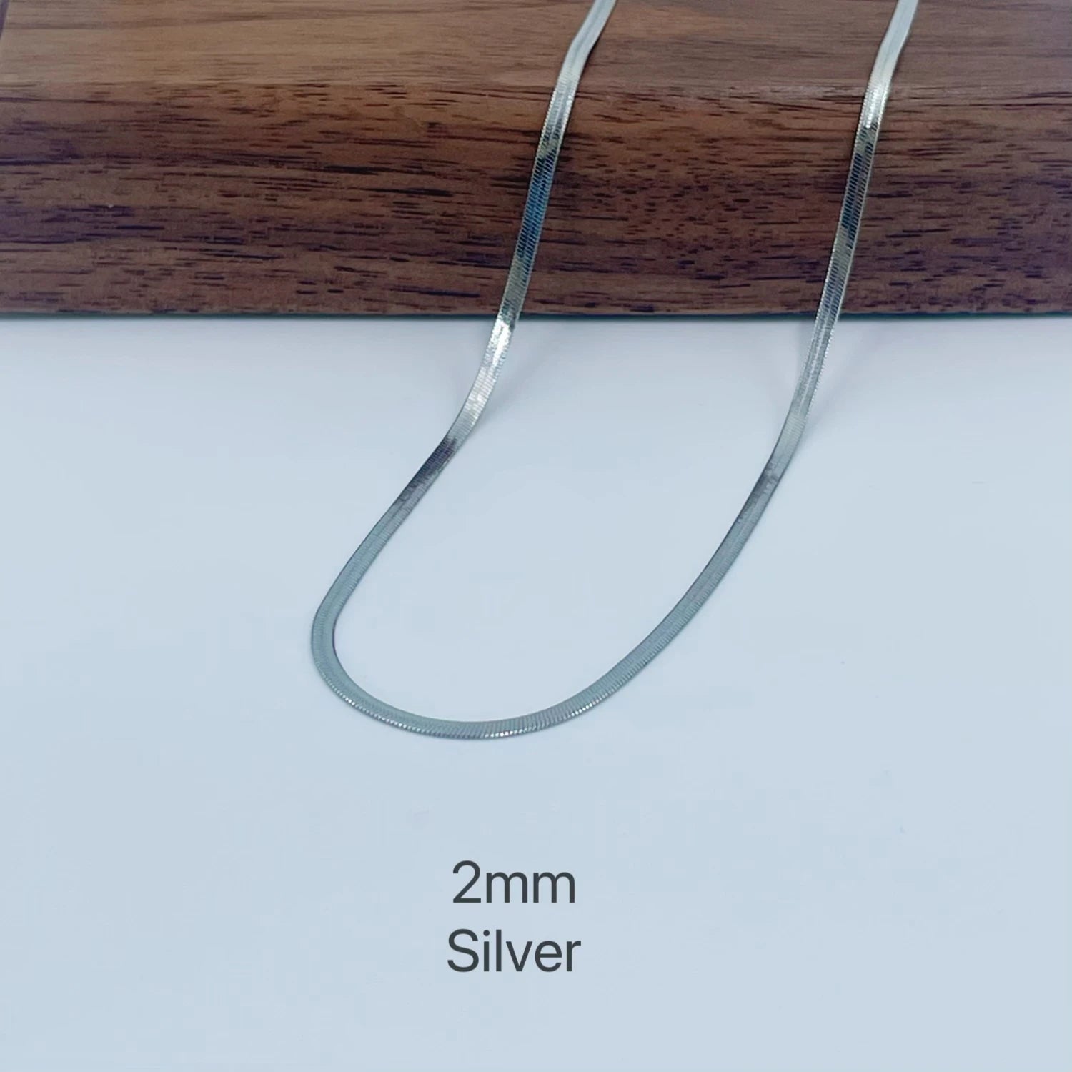 Minimalist Unisex Snake Chain Necklace | 18k Plated Gold & 925 Sterling Silver