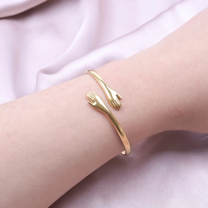 Bracelet câlin | Or plaqué 14K réglable