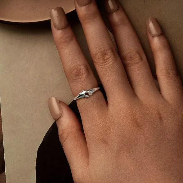 Prends Ma Main Bague | Mère & Fille, Argent Sterling, Bijou Symbolique