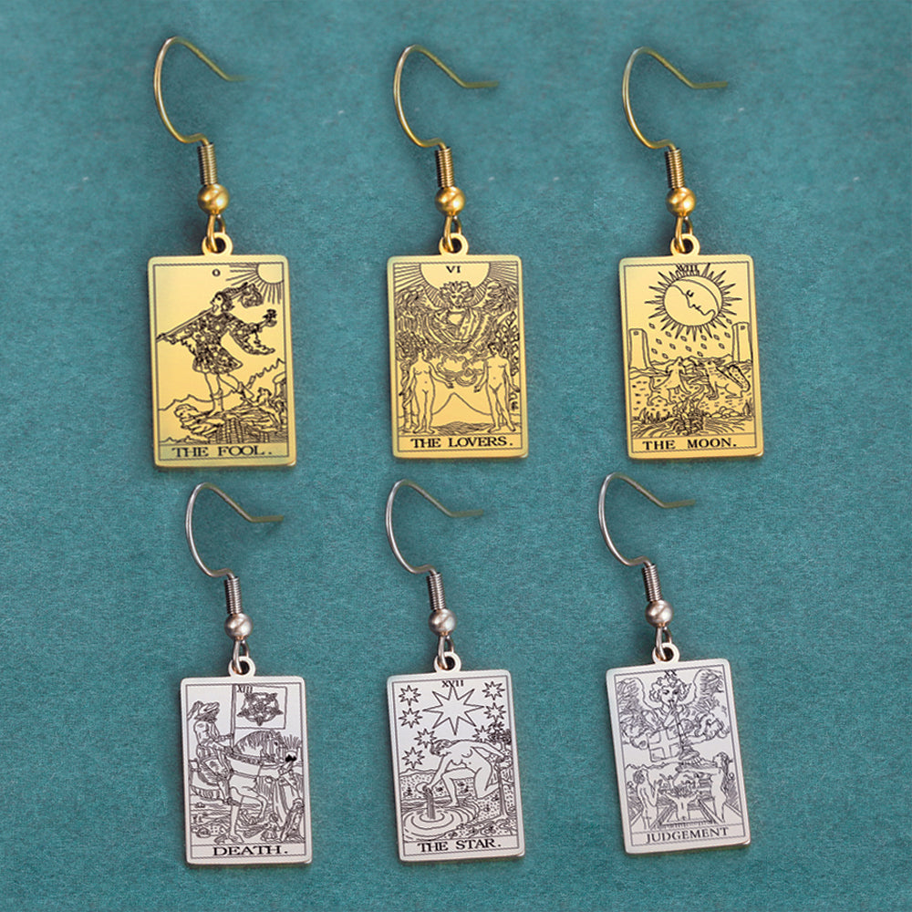 Tarot Card Earrings