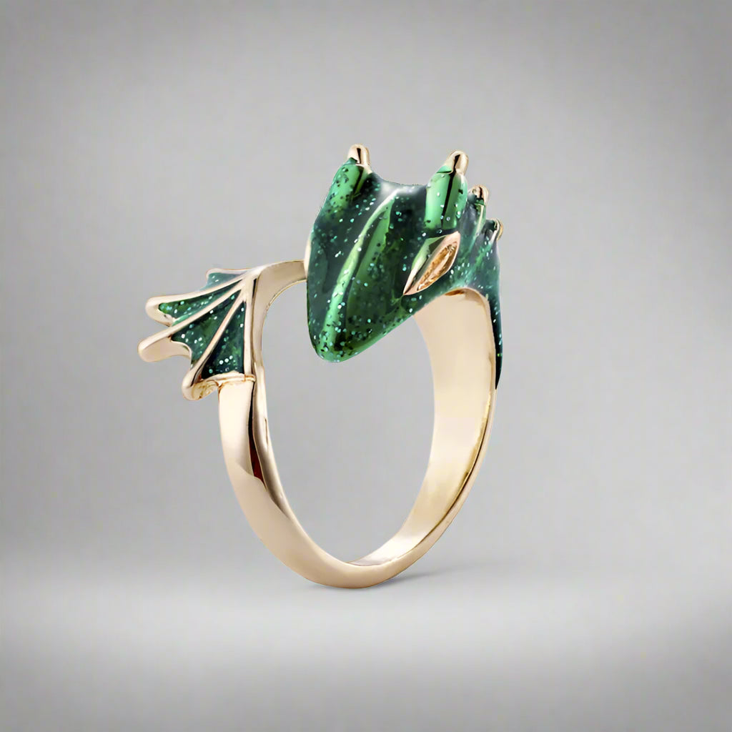 Bague Dragon en Cristaux Colorés | Bague Fantaisie Ajustable, Bijou de Luxe Statement