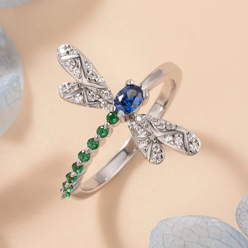 Dragonfly Ring | 925 Sterling Silver - Elegant Design