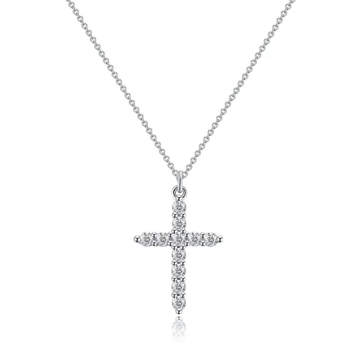 Collier Croix et Couronne | Or 14K Plaqué, Bijou Symbolique et de Luxe