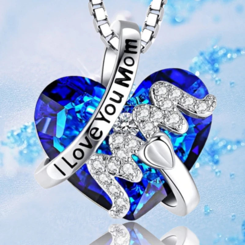 Crystal Mother's Day Necklace | 925 Sterling Silver – Stralend Cadeau voor Mama