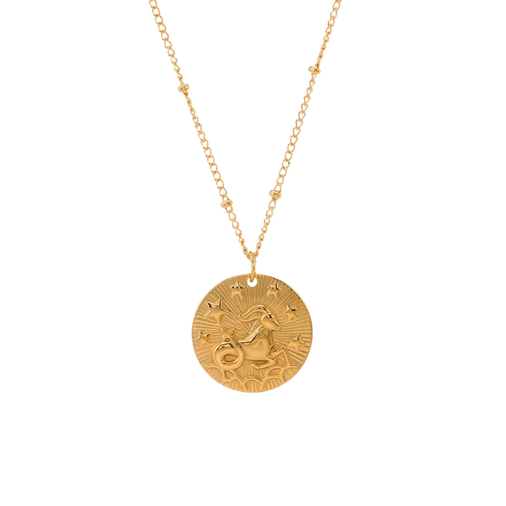 Collana con Medaglione con Costellazione | Oro Placcato 14k