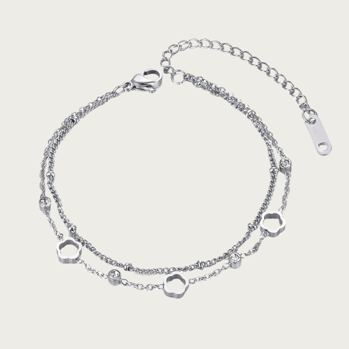 Bracelet double avec breloques "les rêves deviennent réalité"