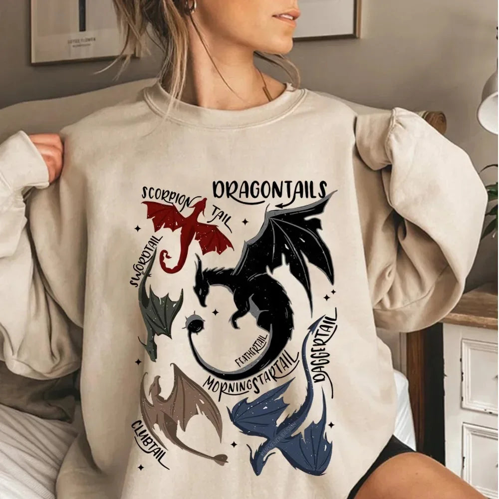 Vintage Basgiath College Sweatshirt Dragons Fourth Wing