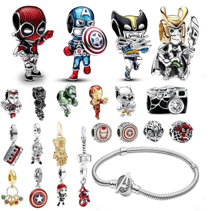 Marvel Charm Bracelet (925 Sterling Silver)