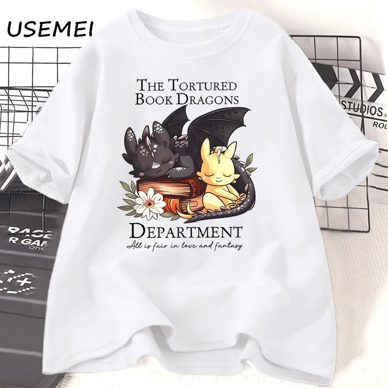 The Tortured Book Dragons T-Shirt Fourth Wing