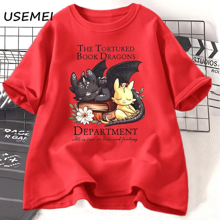 The Tortured Book Dragons T-Shirt Fourth Wing