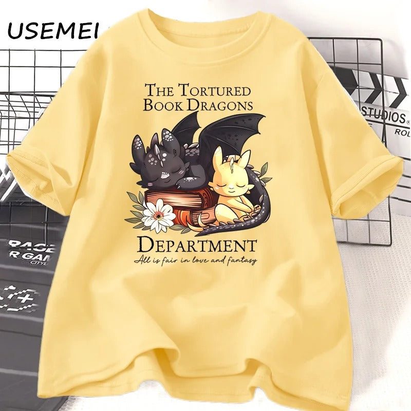 The Tortured Book Dragons T-Shirt Fourth Wing