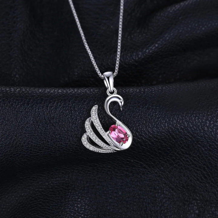 Crystal Swan Necklace