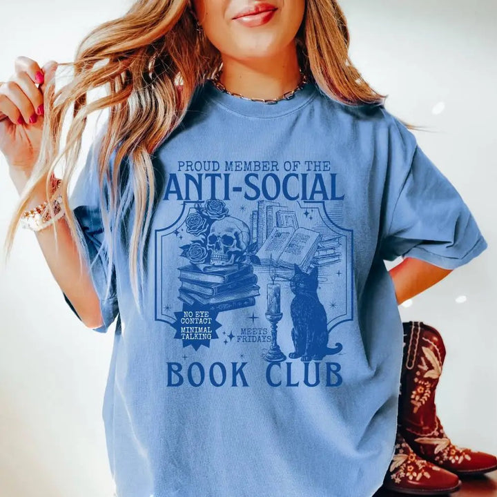 Anti-Social Book Club Shirt | BookTok Merch