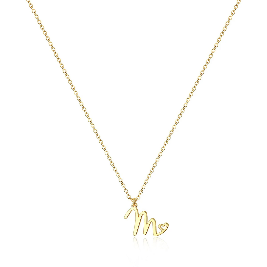 Collana Iniziale Minimalista | Oro Placcato 14K