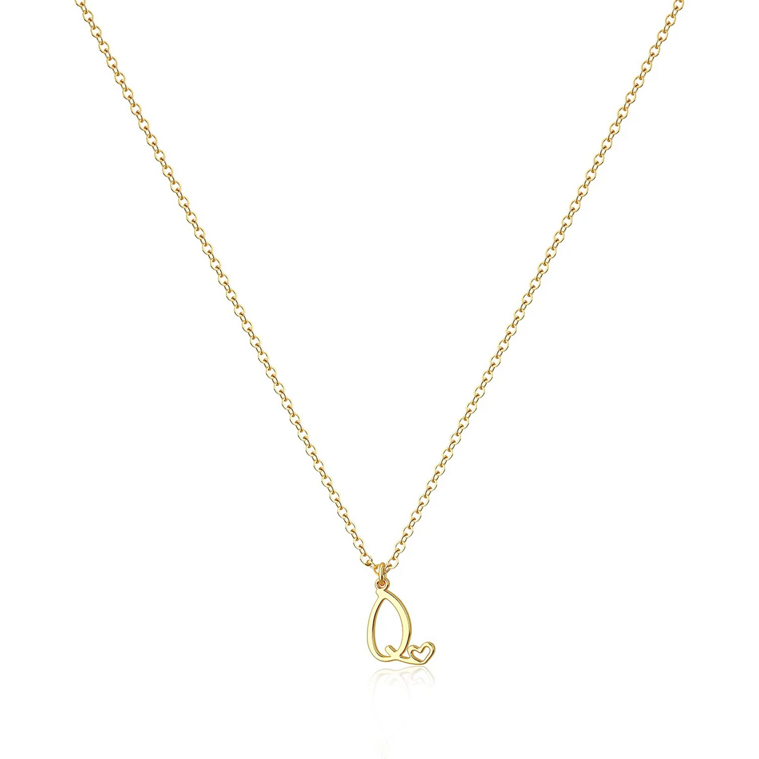 Collana Iniziale Minimalista | Oro Placcato 14K
