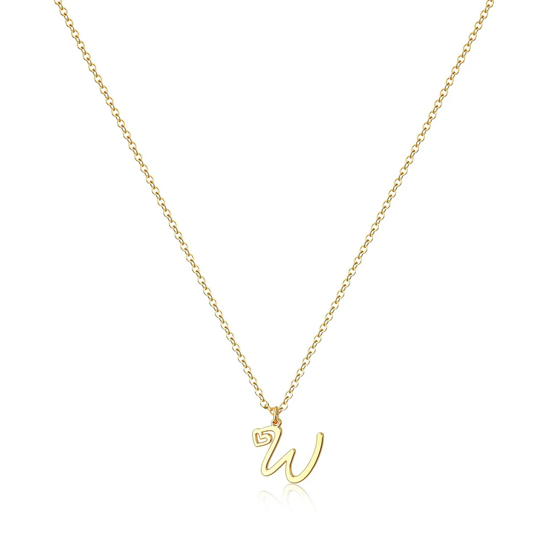 Collana Iniziale Minimalista | Oro Placcato 14K