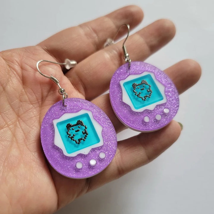 Retro Game Earrings | Tamagotchi