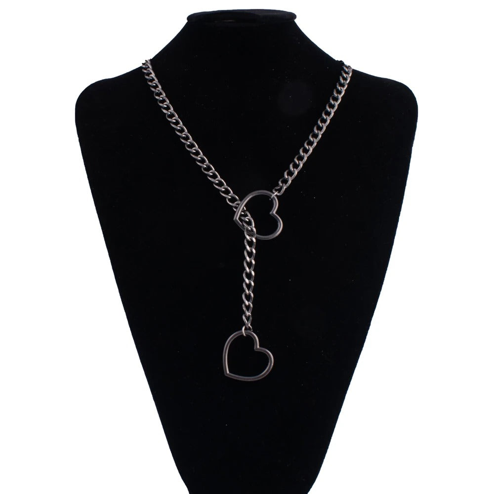 Heart Lock Necklace Couples Chocker | 14K Plated