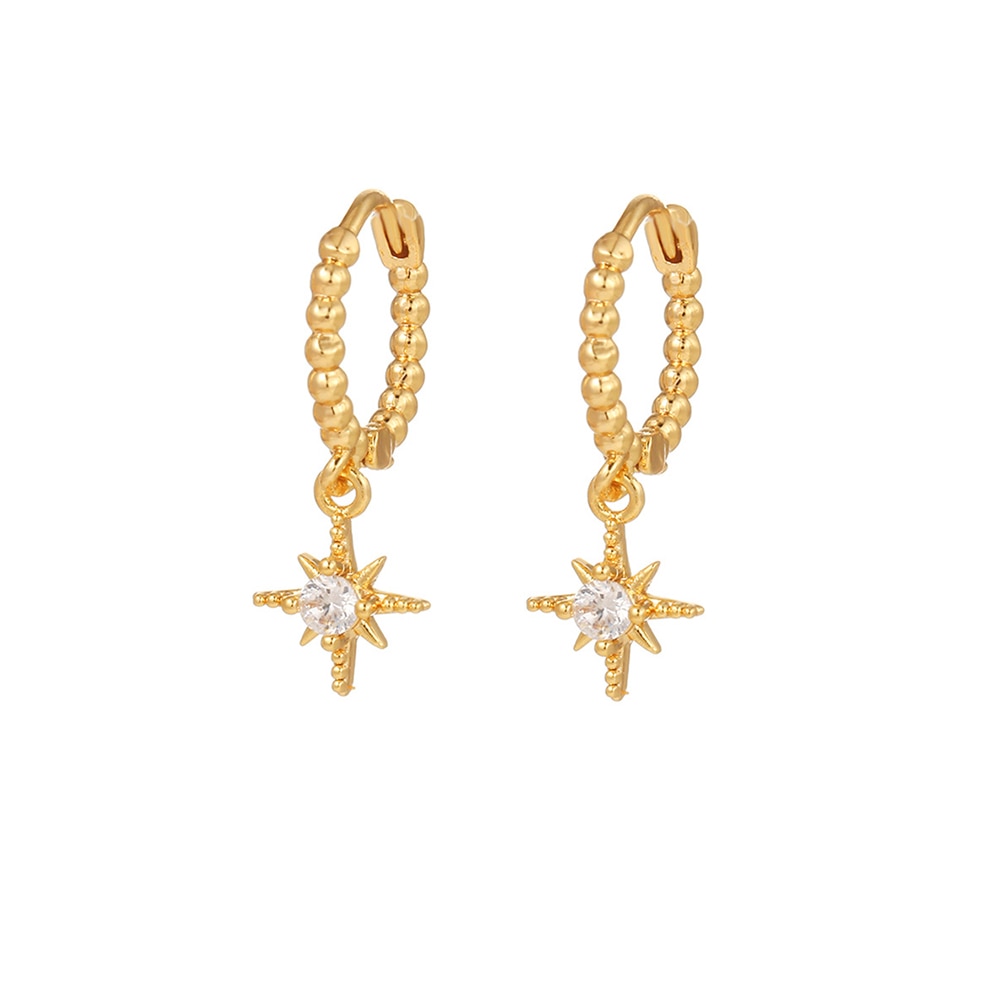 Sterrenlicht Oorbellen | 14k Plated Gold