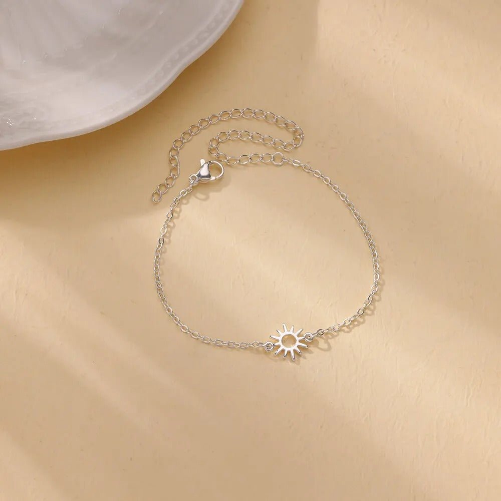 Bracelet solaire | Or plaqué 14 carats, bijou de luxe et symbolique