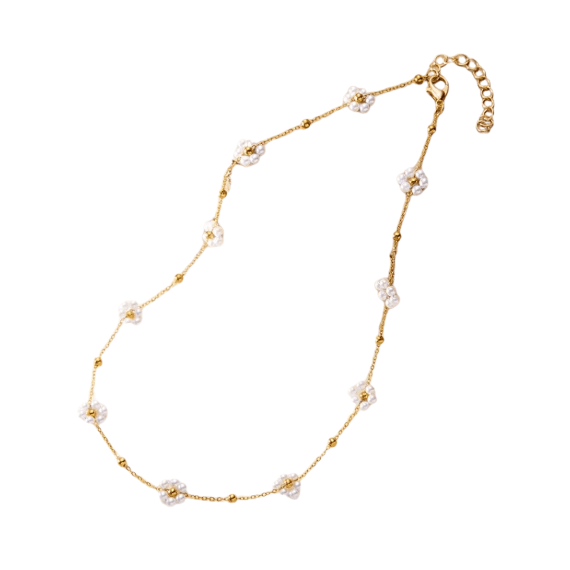 Collana con Fiorellini | Oro Placcato 14k