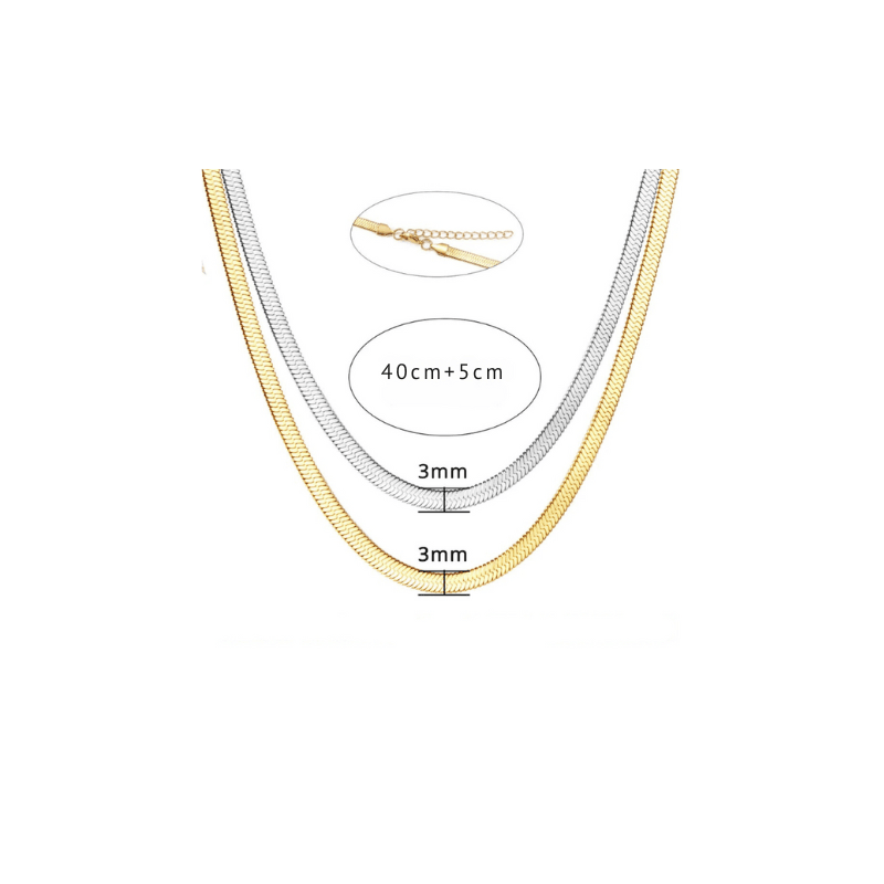 Catena a serpente | Oro placcato 14k