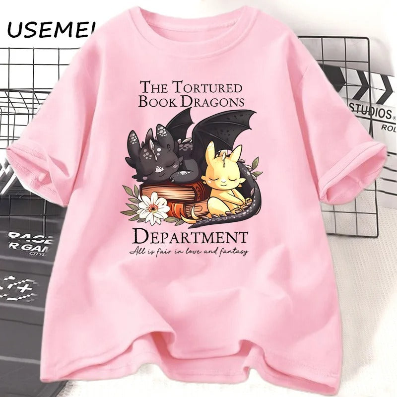 The Tortured Book Dragons T-Shirt Fourth Wing