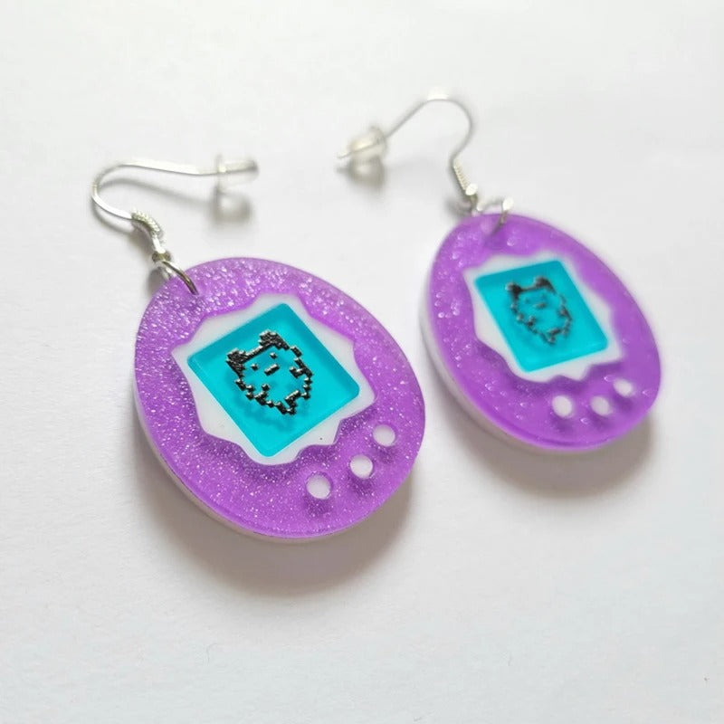 Retro Game Earrings | Tamagotchi