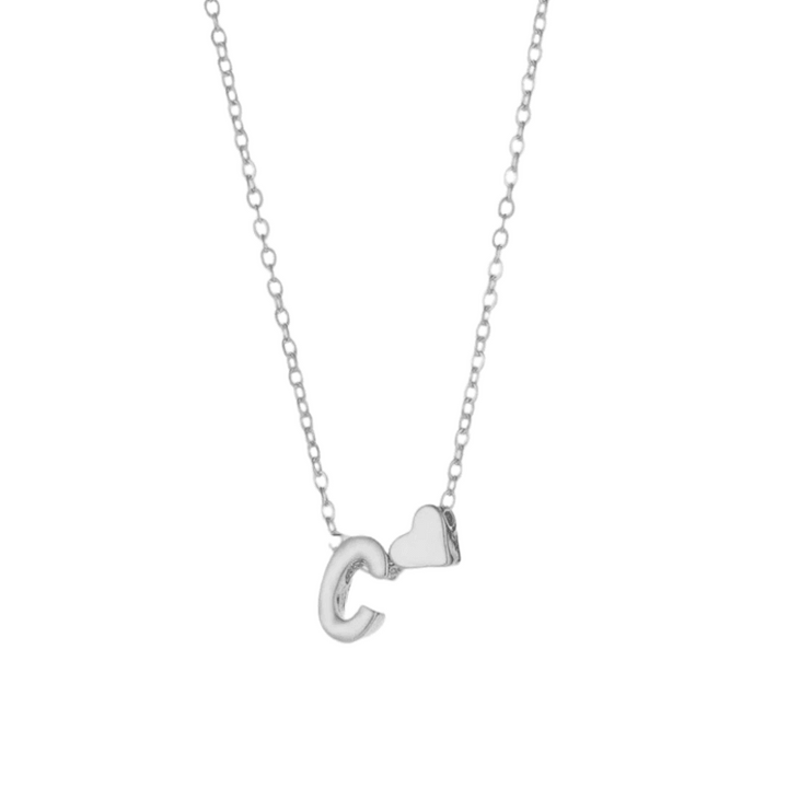 Collana con Cuoricini Personalizzata con Iniziale | Argento Sterling 925