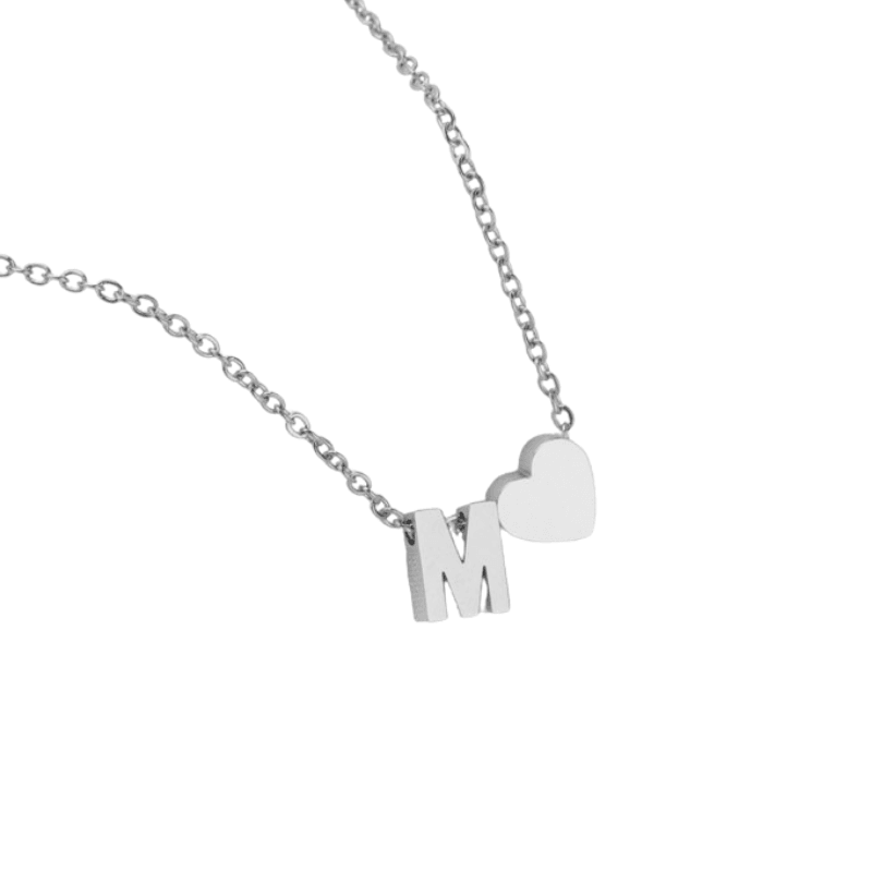 Collana con Cuoricini Personalizzata con Iniziale | Argento Sterling 925