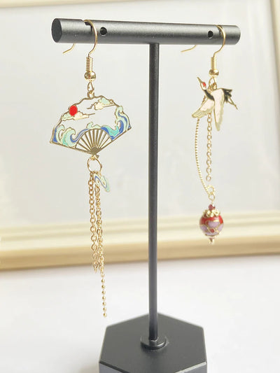 Lucky Heron Mismatched Earrings