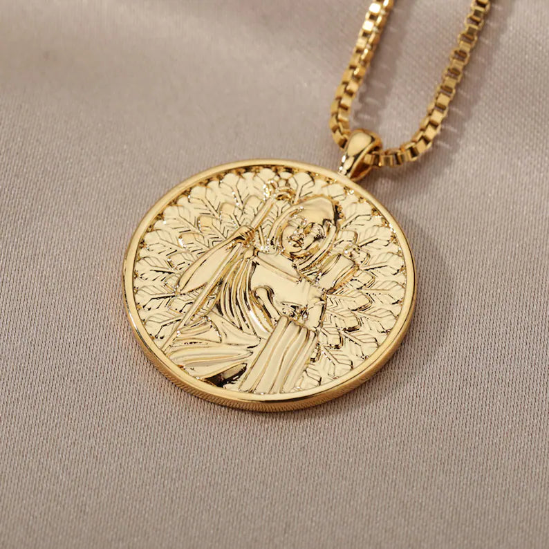 Greek Mythology Necklace | Plated 14k Gold